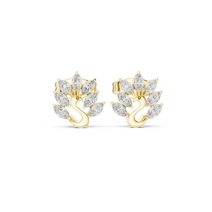 Marquise Stud Lab Grown Diamond Earrings
