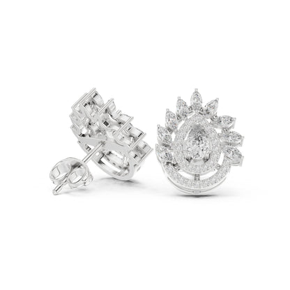 Mixed Shape Lab Grown Diamond Stud Earrings