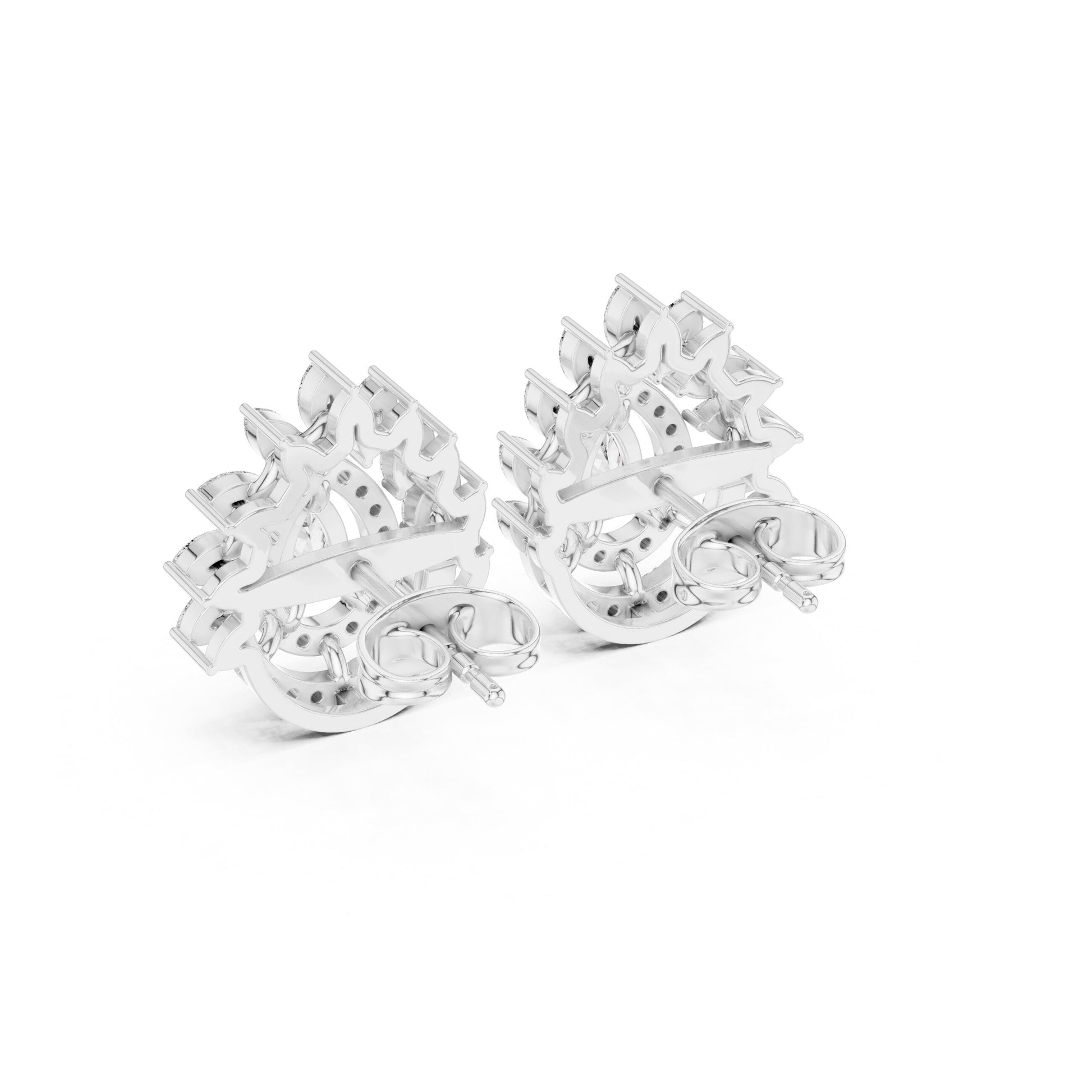 Mixed Shape Lab Grown Diamond Stud Earrings