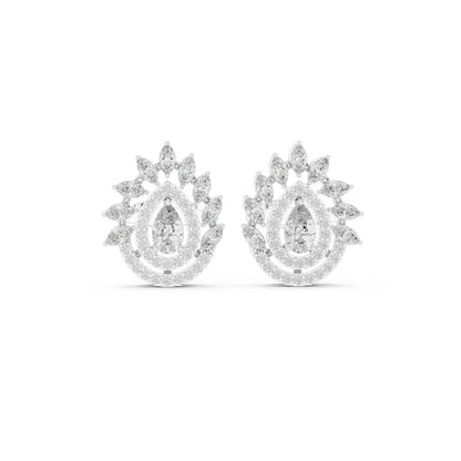 Mixed Shape Lab Grown Diamond Stud Earrings