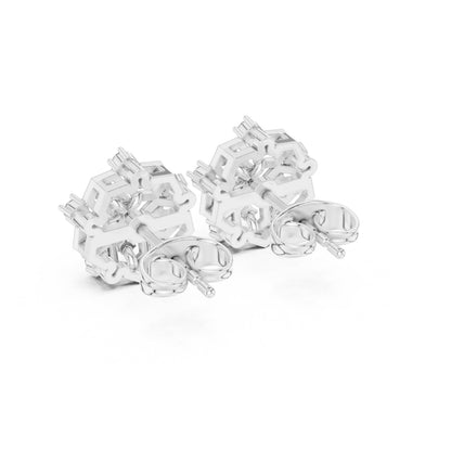 Round Cluster Lab Grown Diamond Earrings