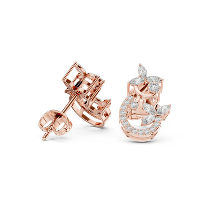 Mixed Shape Lab Grown Diamond Stud Earrings
