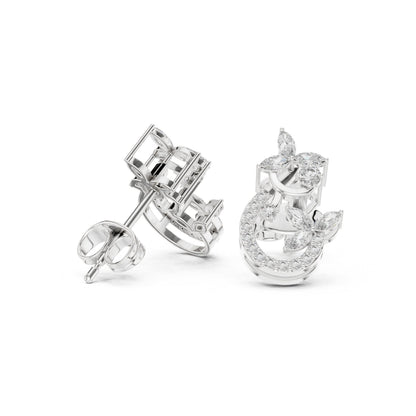 Mixed Shape Lab Grown Diamond Stud Earrings
