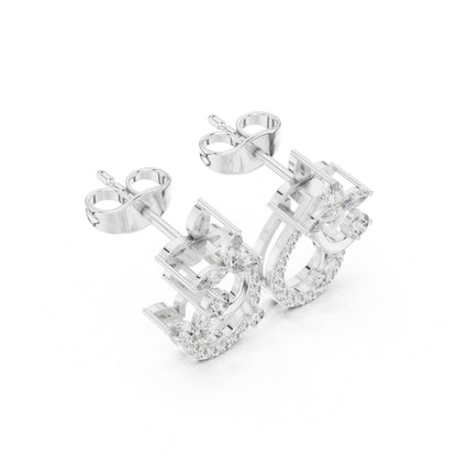 Mixed Shape Lab Grown Diamond Stud Earrings