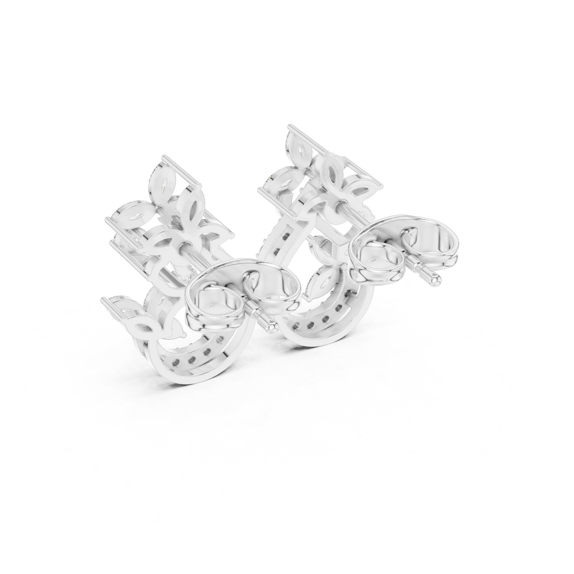 Mixed Shape Lab Grown Diamond Stud Earrings