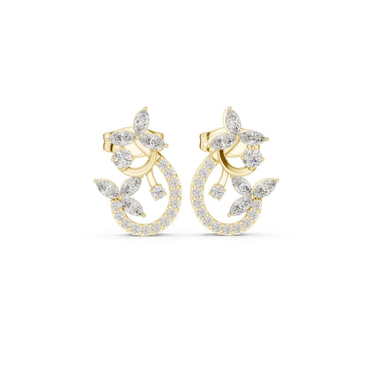 Mixed Shape Lab Grown Diamond Stud Earrings