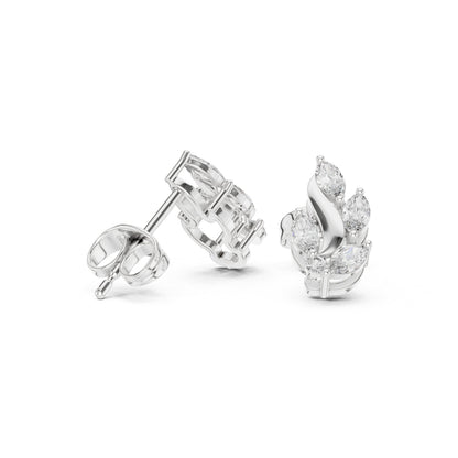 Mixed Shape Lab Grown Diamond Climber Earrings