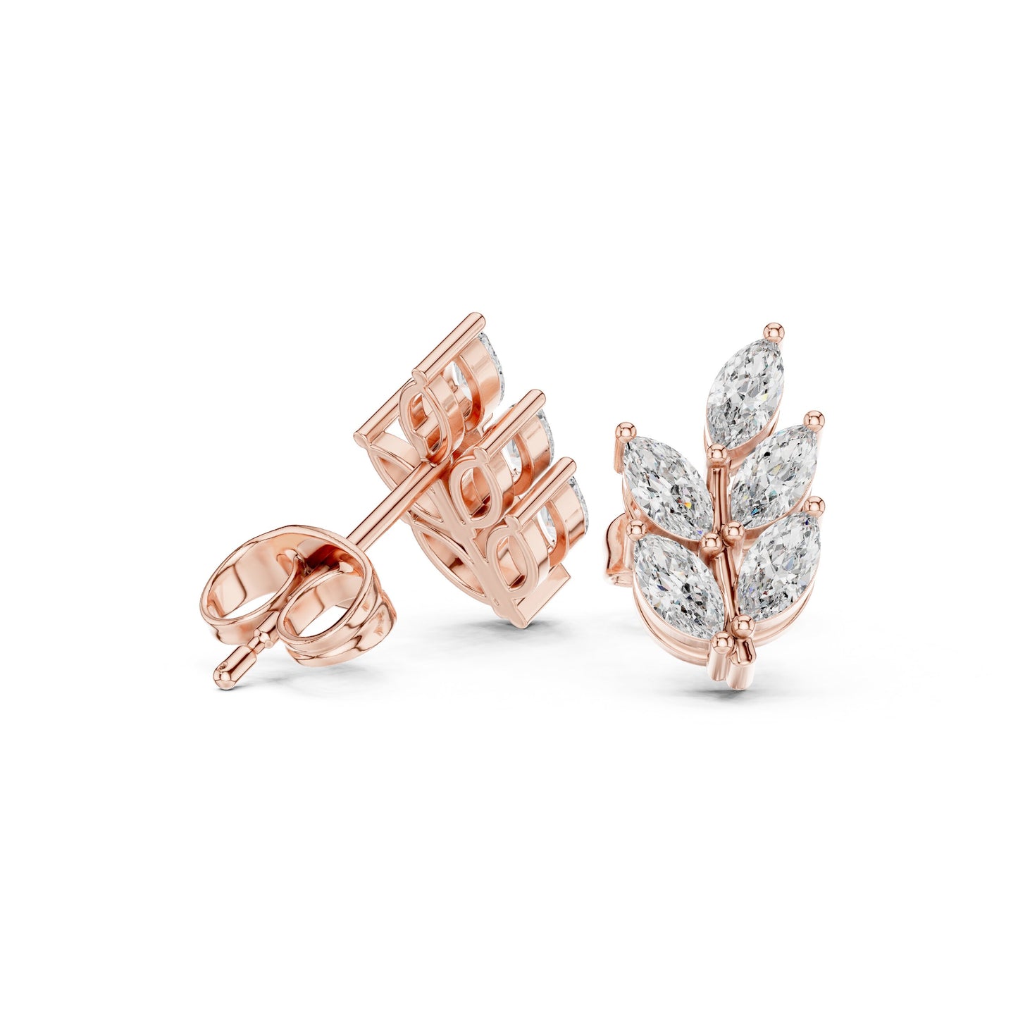 Marquise Cluster Lab Grown Diamond Earrings