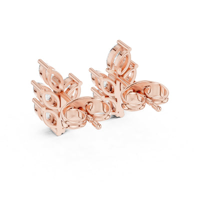 Marquise Cluster Lab Grown Diamond Earrings