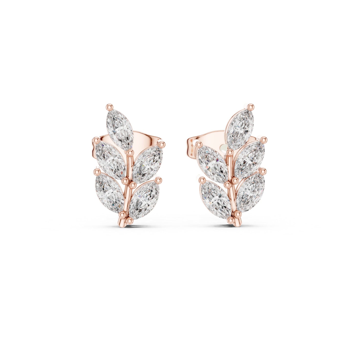 Marquise Cluster Lab Grown Diamond Earrings