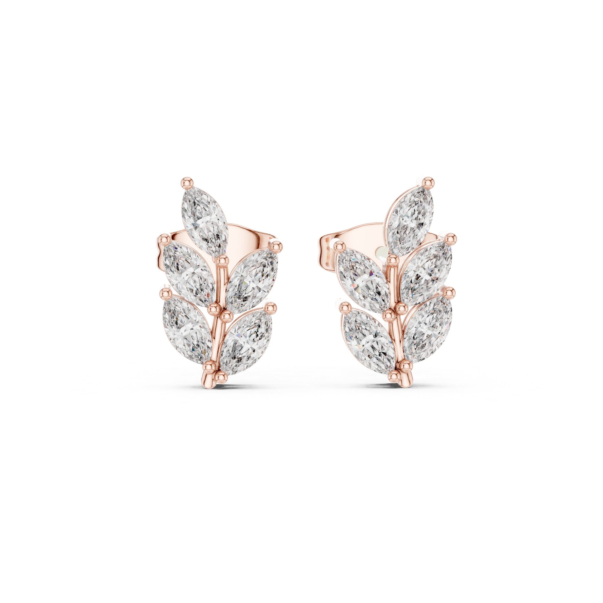 Marquise Cluster Lab Grown Diamond Earrings