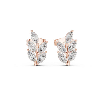 Marquise Cluster Lab Grown Diamond Earrings