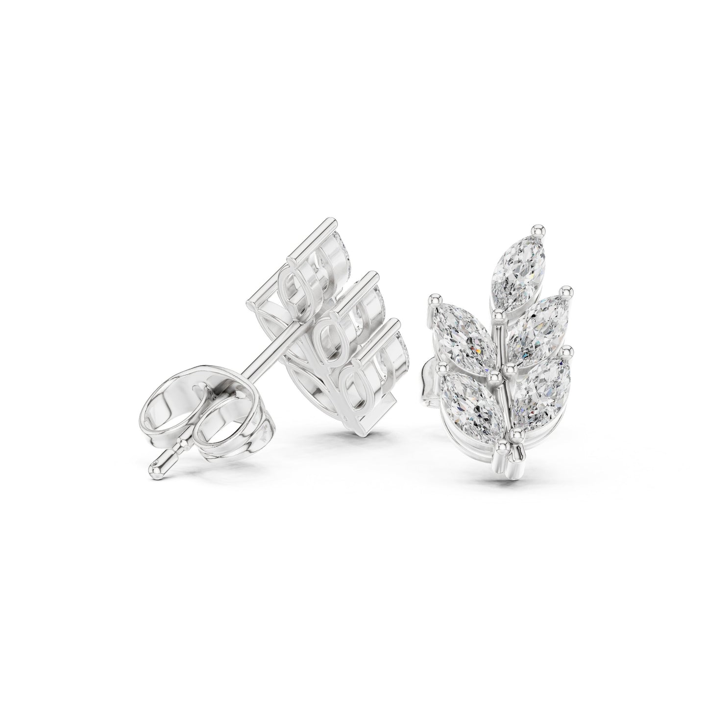 Marquise Cluster Lab Grown Diamond Earrings