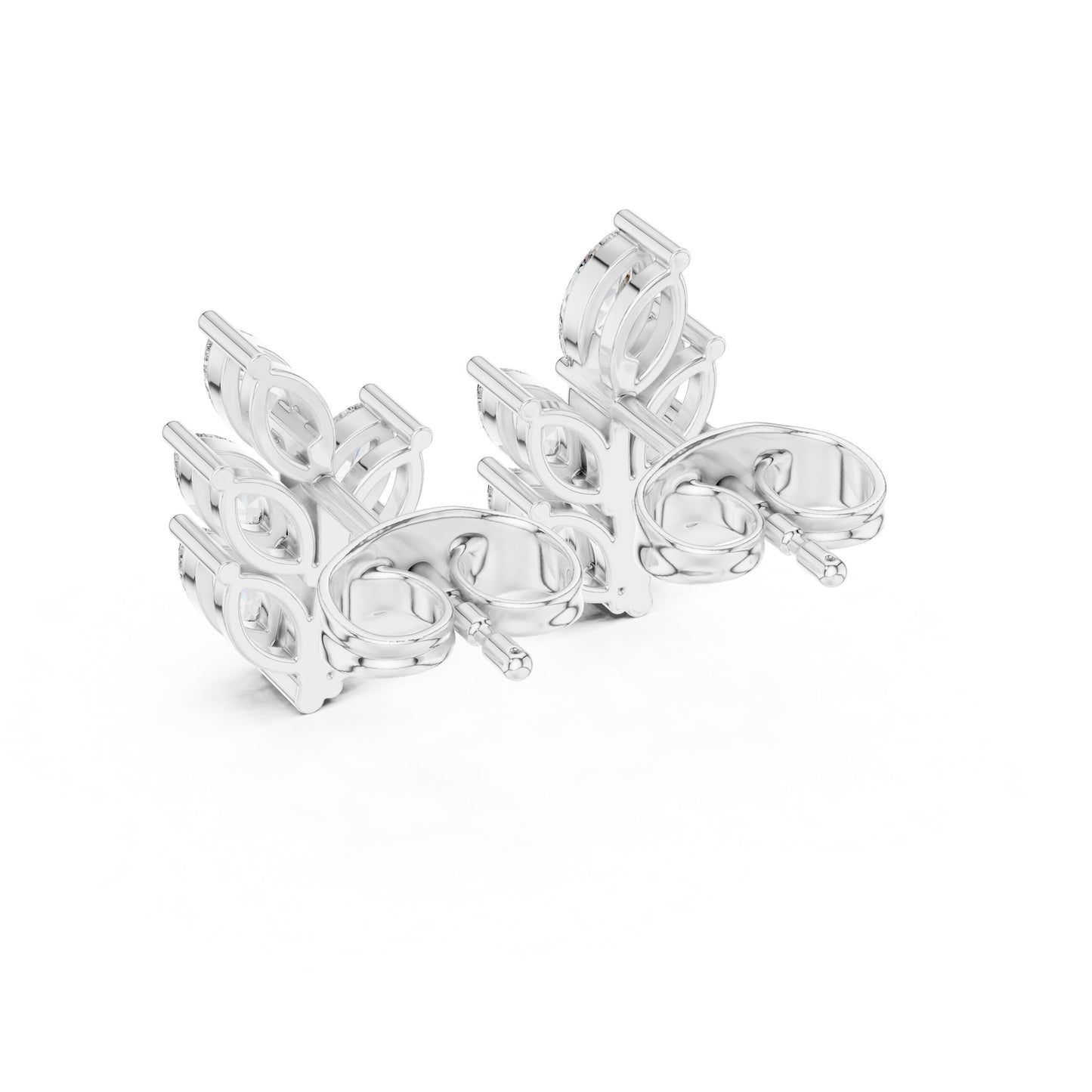 Marquise Cluster Lab Grown Diamond Earrings