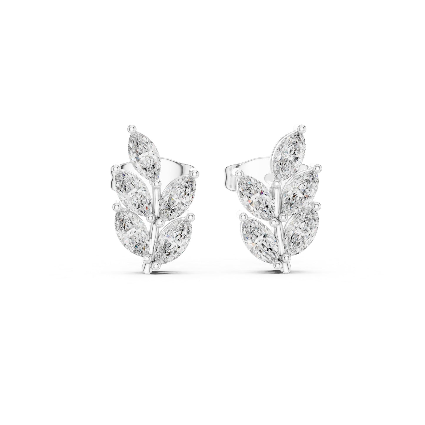 Marquise Cluster Lab Grown Diamond Earrings