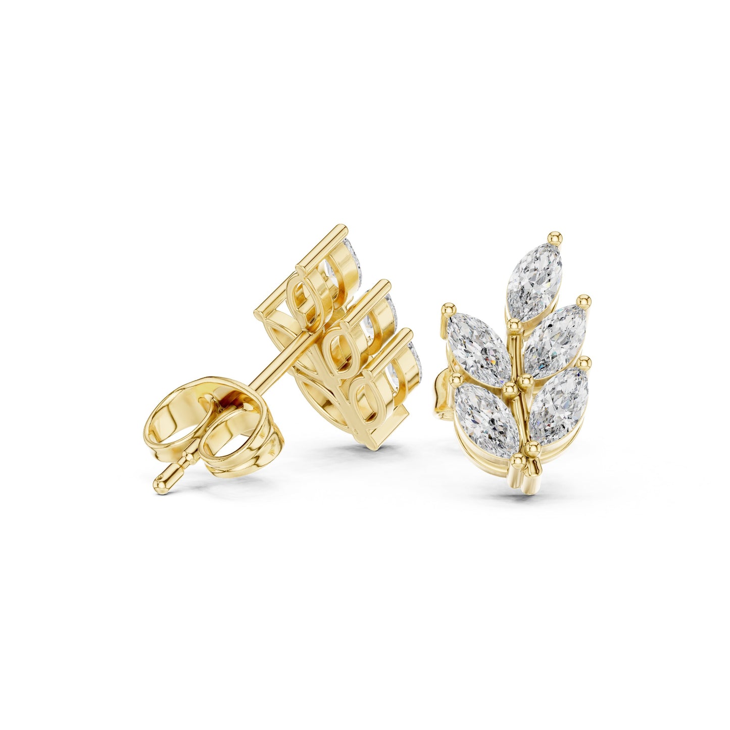 Marquise Cluster Lab Grown Diamond Earrings