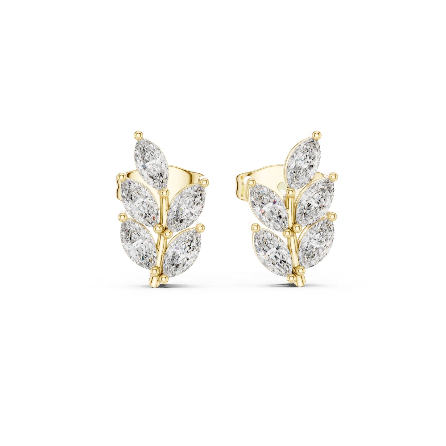 Marquise Cluster Lab Grown Diamond Earrings