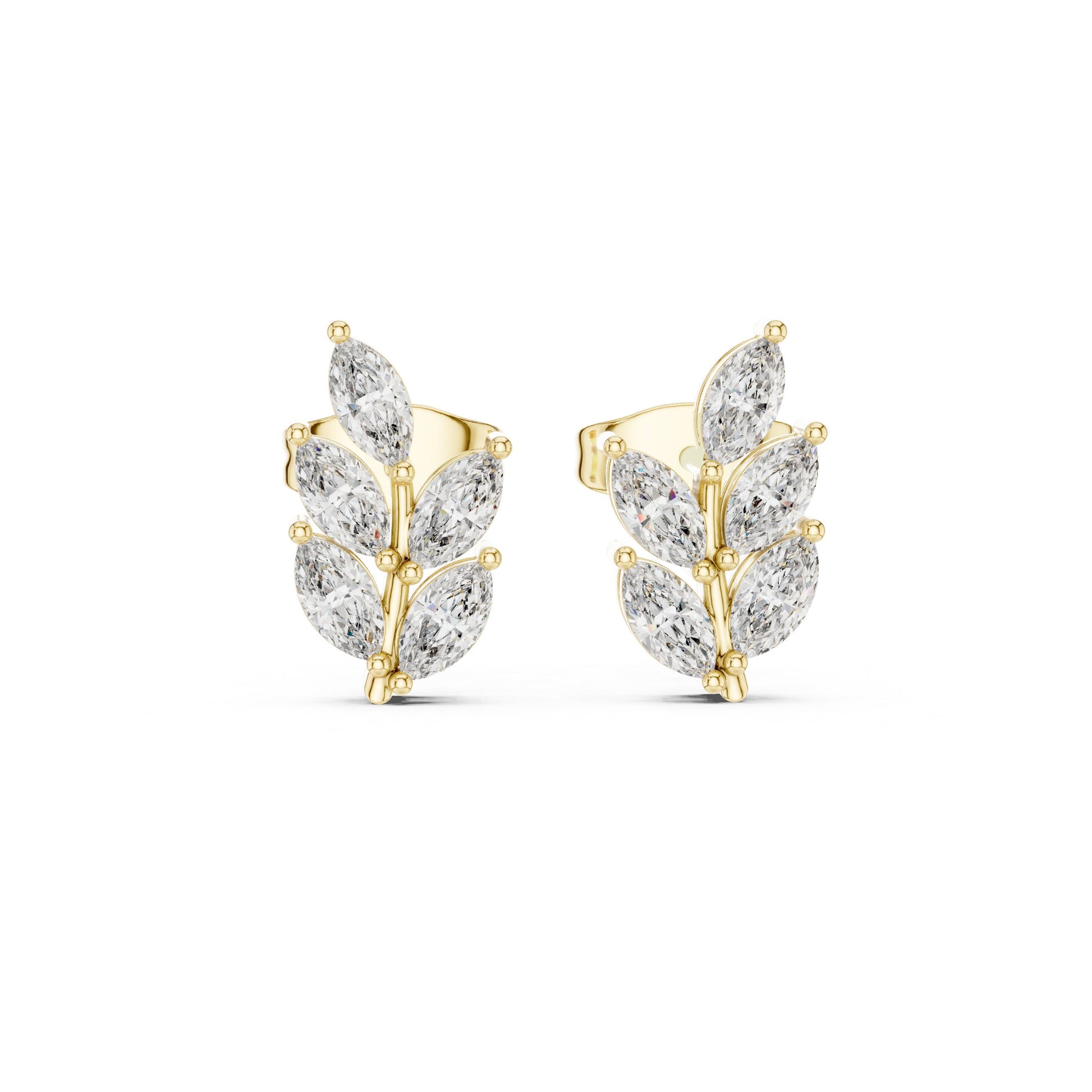 Marquise Cluster Lab Grown Diamond Earrings