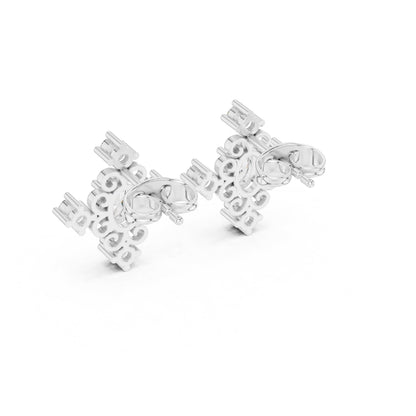Mixed Shape Lab Grown Diamond Stud Earrings