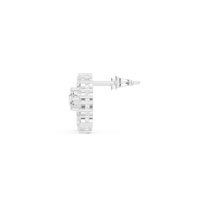 Round Stud Lab Grown Diamond Earrings