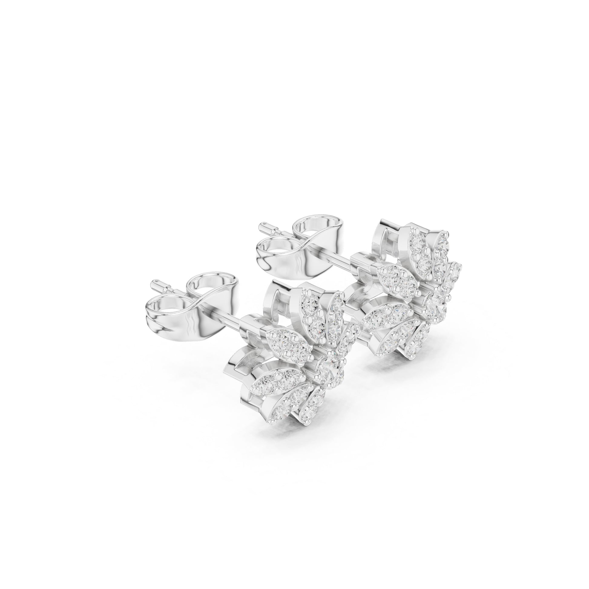 Round Stud Lab Grown Diamond Earrings