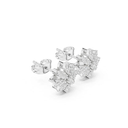 Round Stud Lab Grown Diamond Earrings
