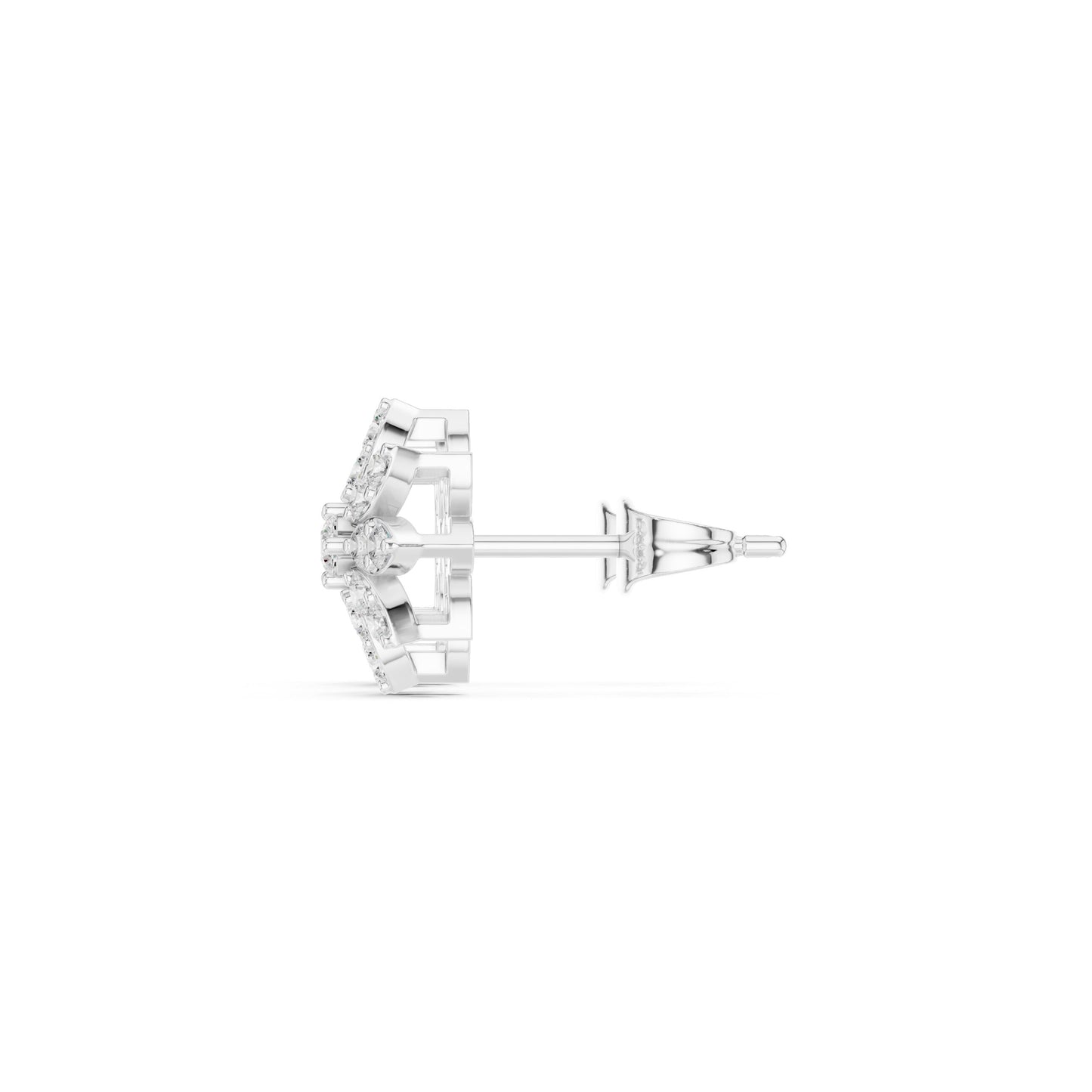Round Stud Lab Grown Diamond Earrings