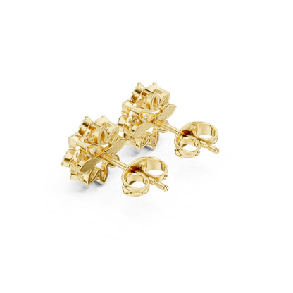 Round Stud Lab Grown Diamond Earrings