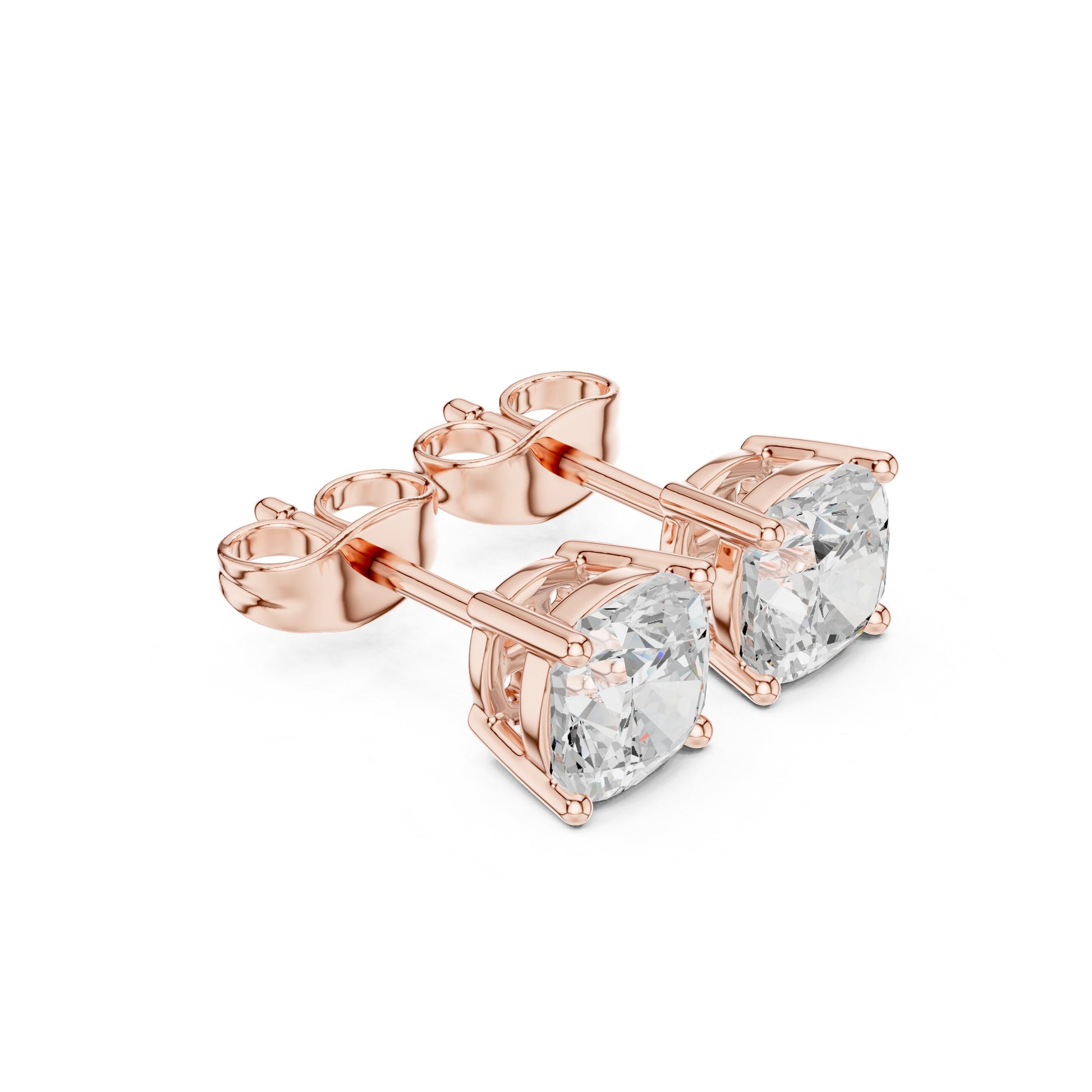 Cushion Stud Lab Grown Diamond Earrings