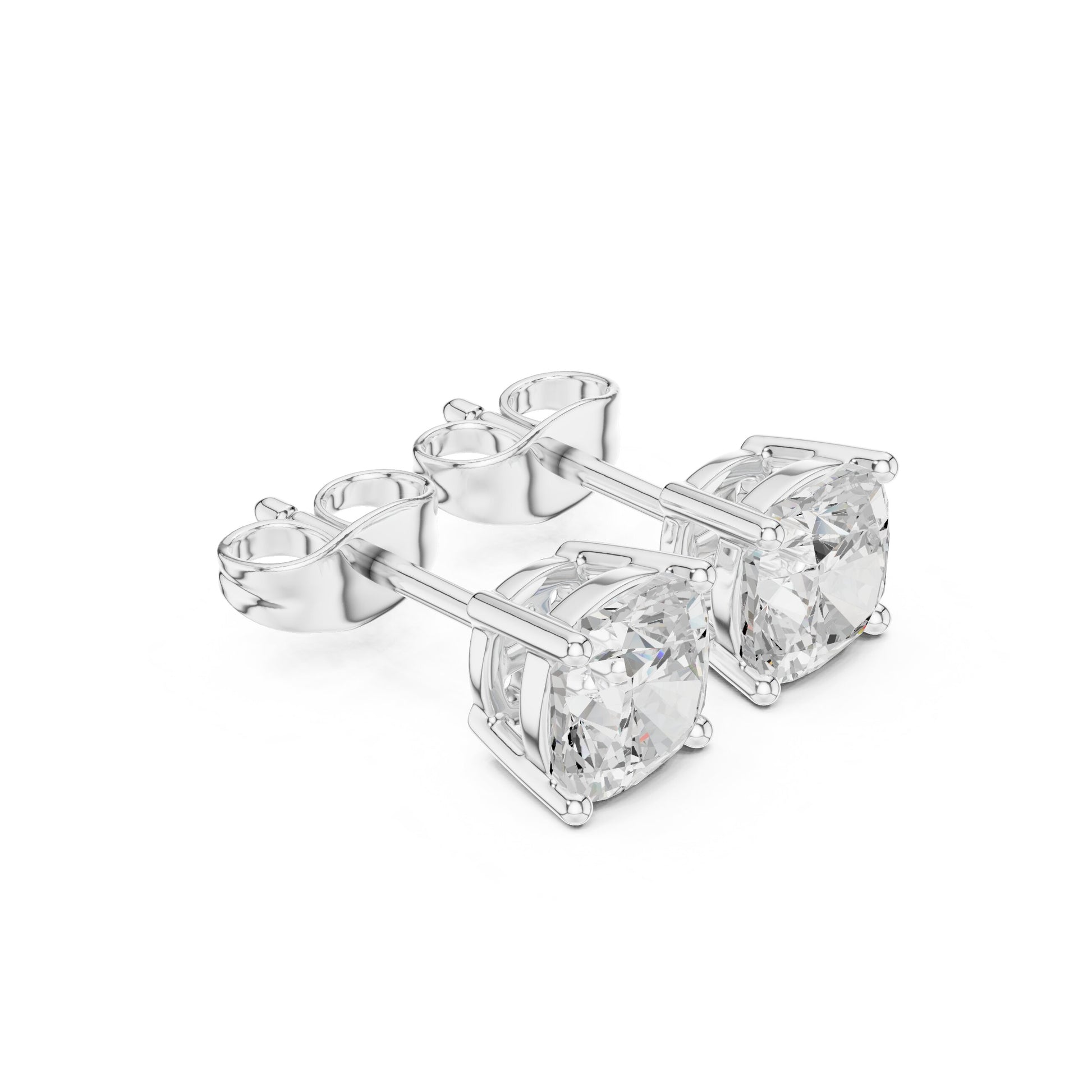 Cushion Stud Lab Grown Diamond Earrings