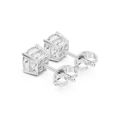 Cushion Stud Lab Grown Diamond Earrings