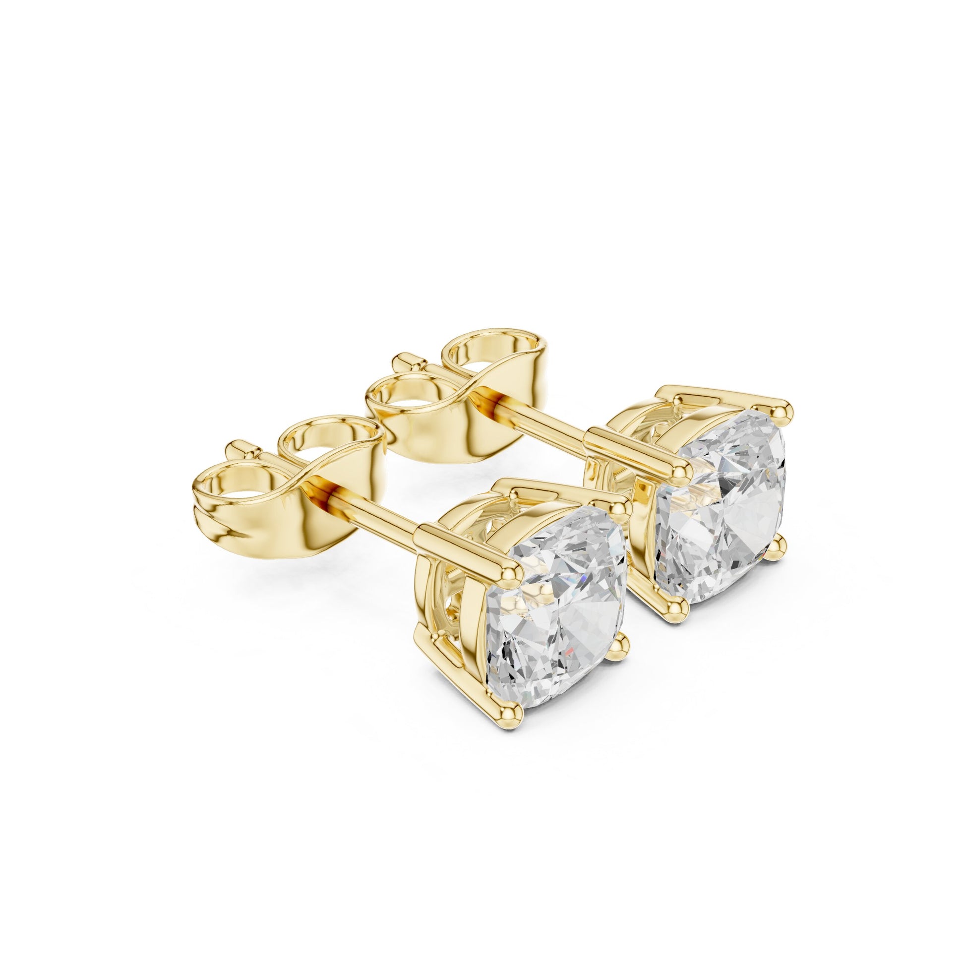 Cushion Stud Lab Grown Diamond Earrings