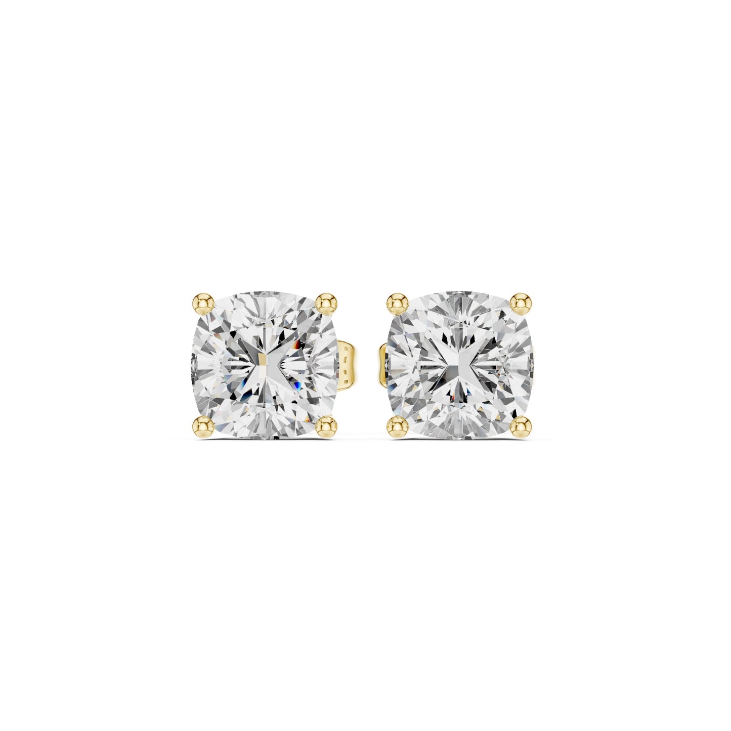 Cushion Stud Lab Grown Diamond Earrings