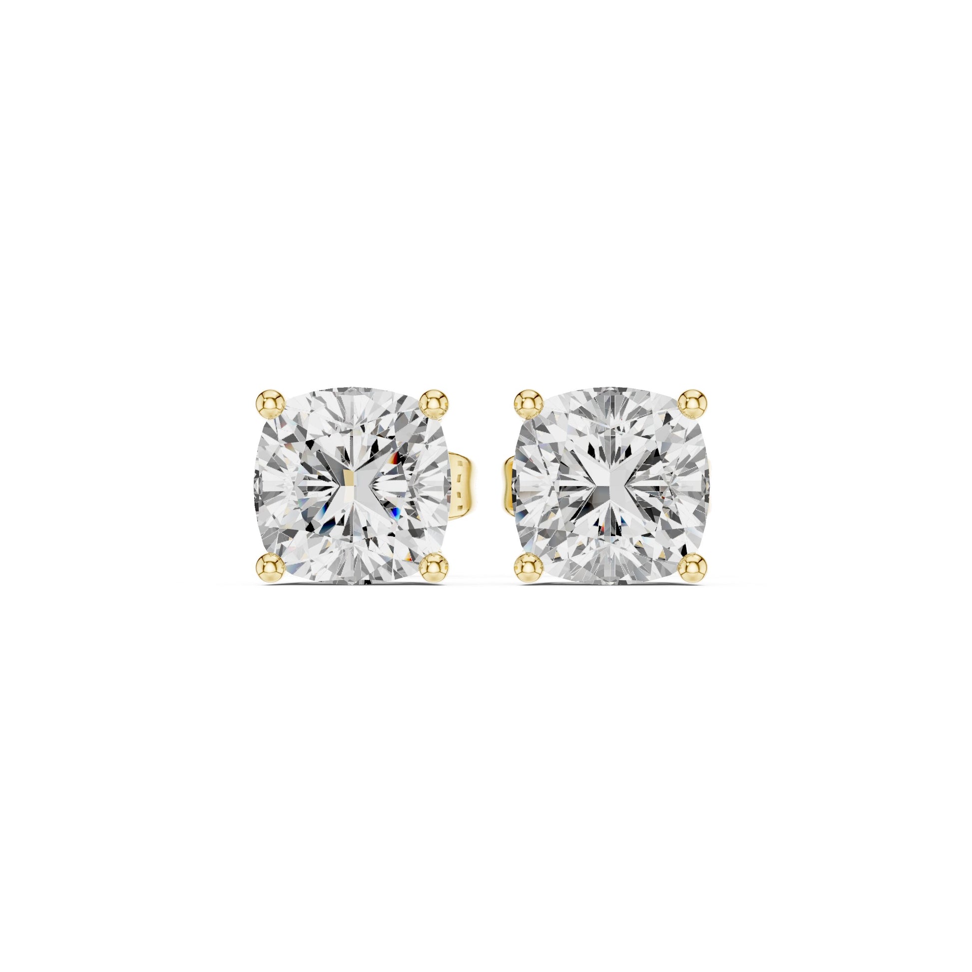 Cushion Stud Lab Grown Diamond Earrings