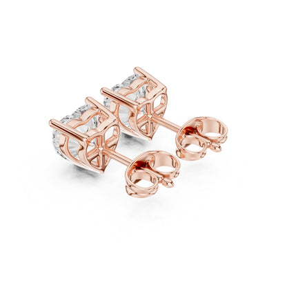 Round Stud Lab Grown Diamond Earrings