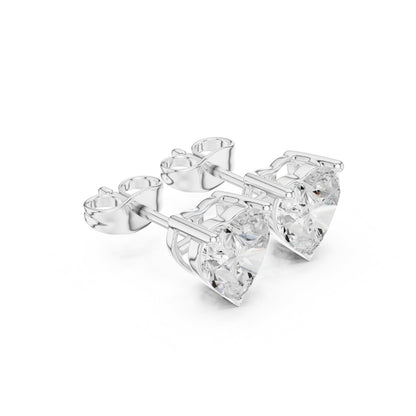 Round Stud Lab Grown Diamond Earrings