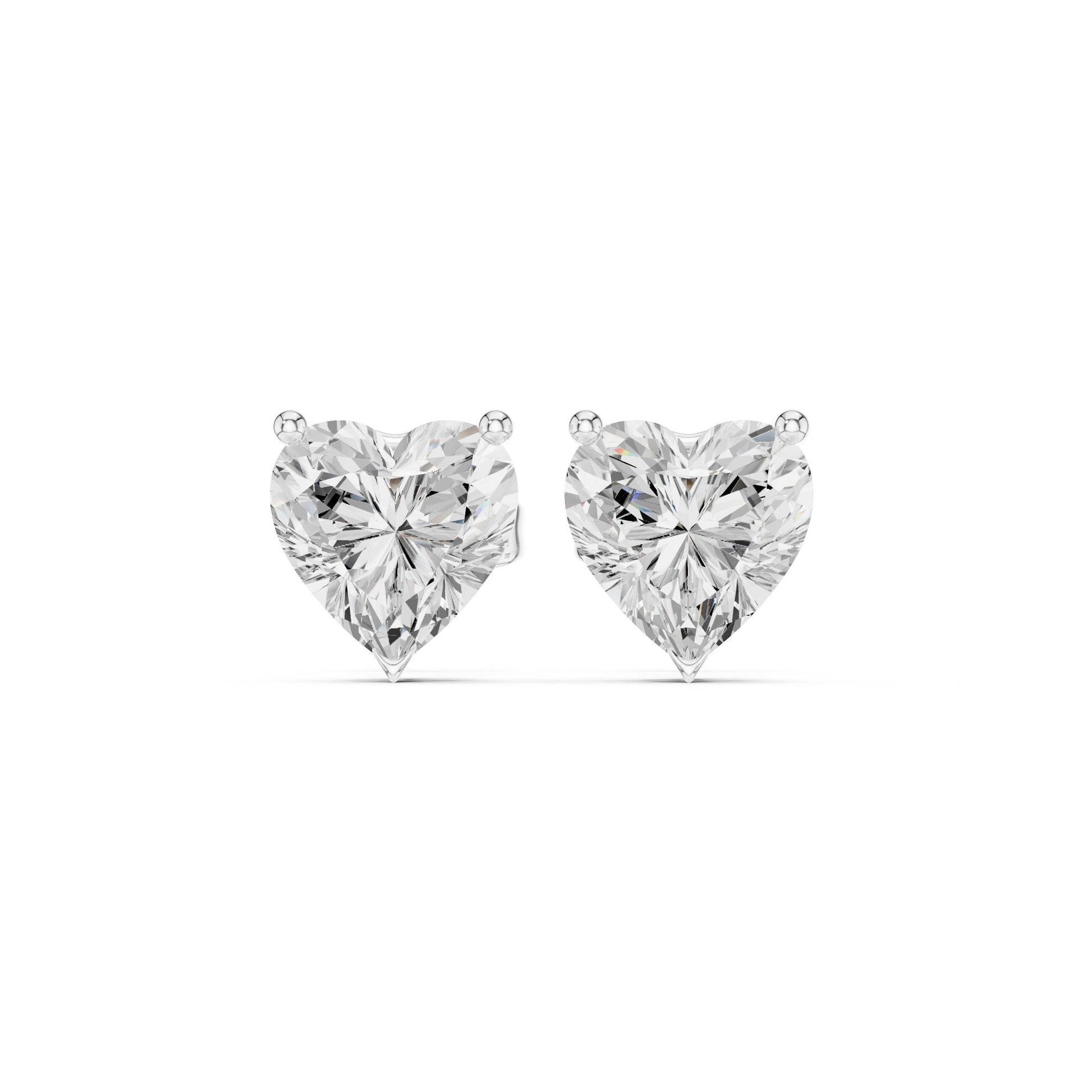 Round Stud Lab Grown Diamond Earrings