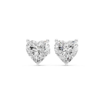 Round Stud Lab Grown Diamond Earrings