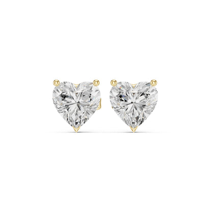 Round Stud Lab Grown Diamond Earrings
