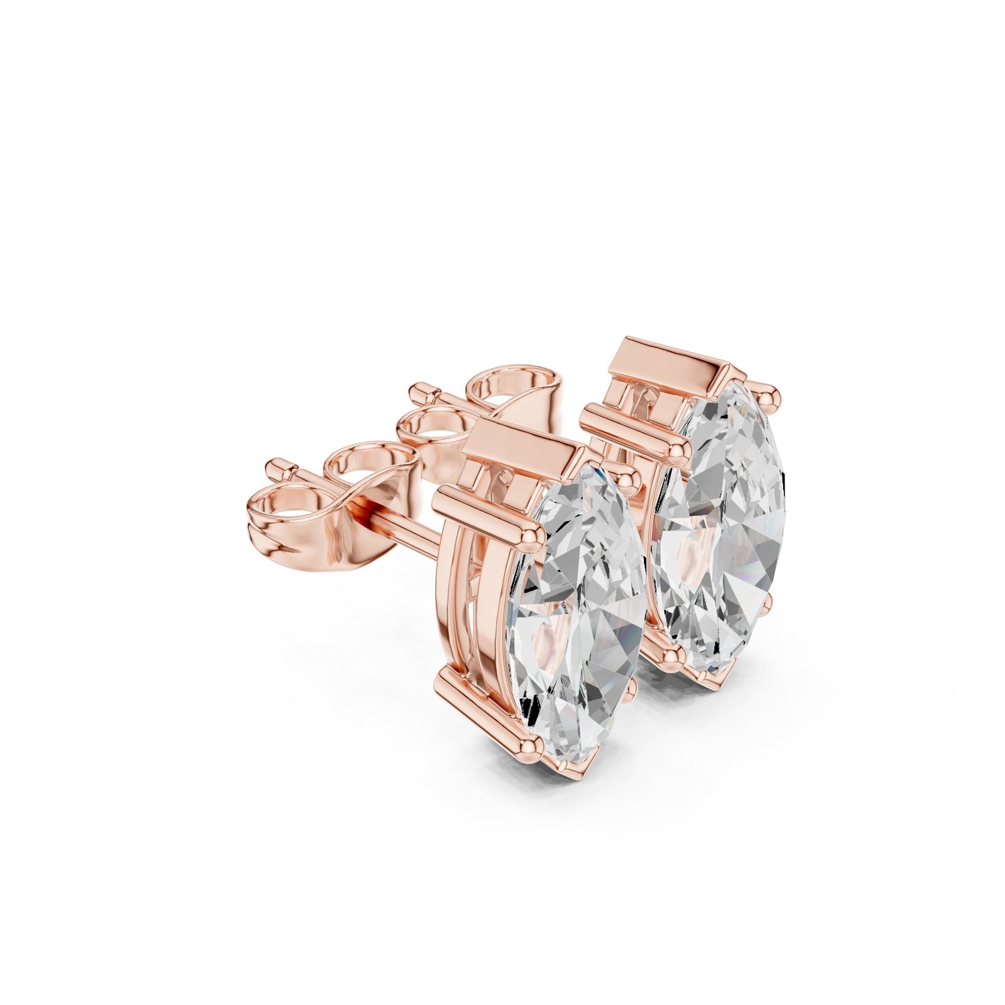 Mixed Shape Lab Grown Diamond Stud Earrings