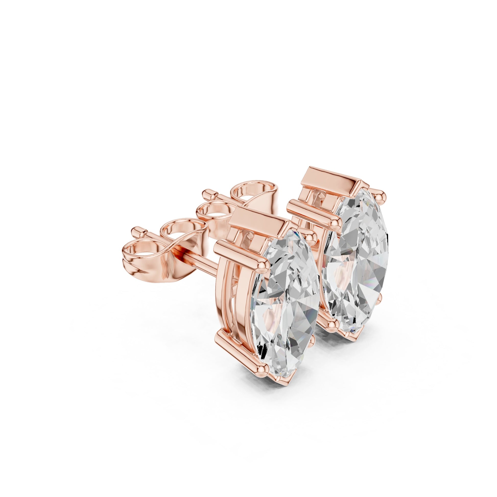 Mixed Shape Lab Grown Diamond Stud Earrings