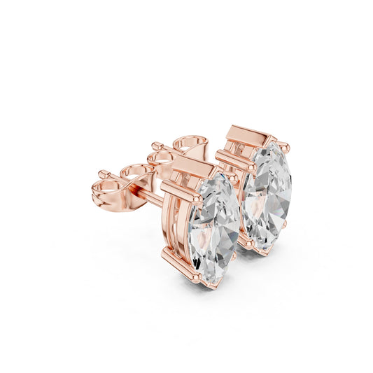 Mixed Shape Lab Grown Diamond Stud Earrings