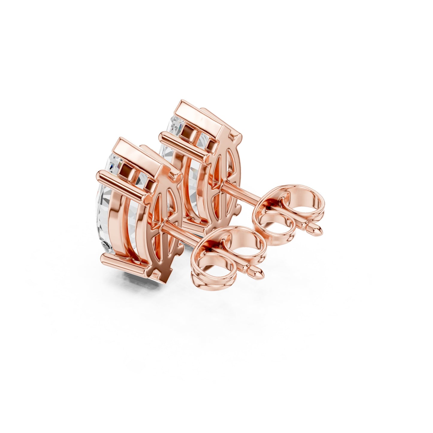 Mixed Shape Lab Grown Diamond Stud Earrings