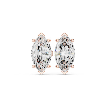 Mixed Shape Lab Grown Diamond Stud Earrings