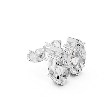 Mixed Shape Lab Grown Diamond Stud Earrings