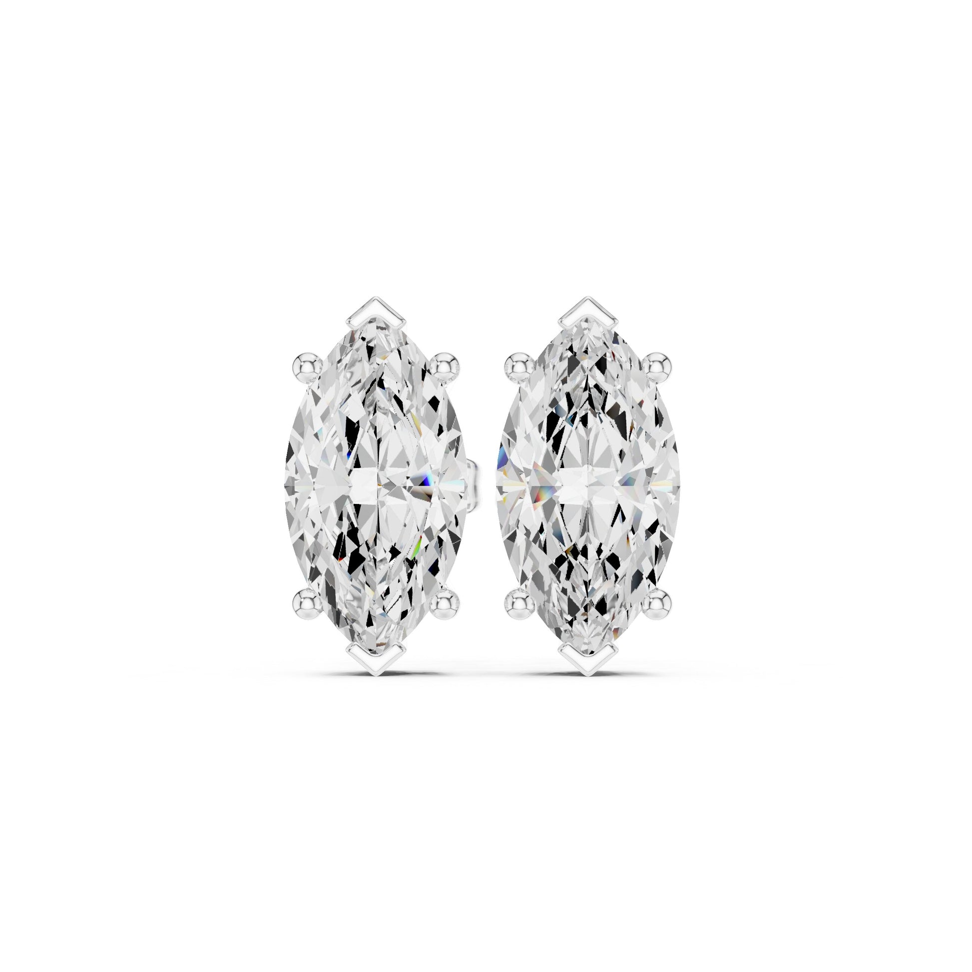 Mixed Shape Lab Grown Diamond Stud Earrings