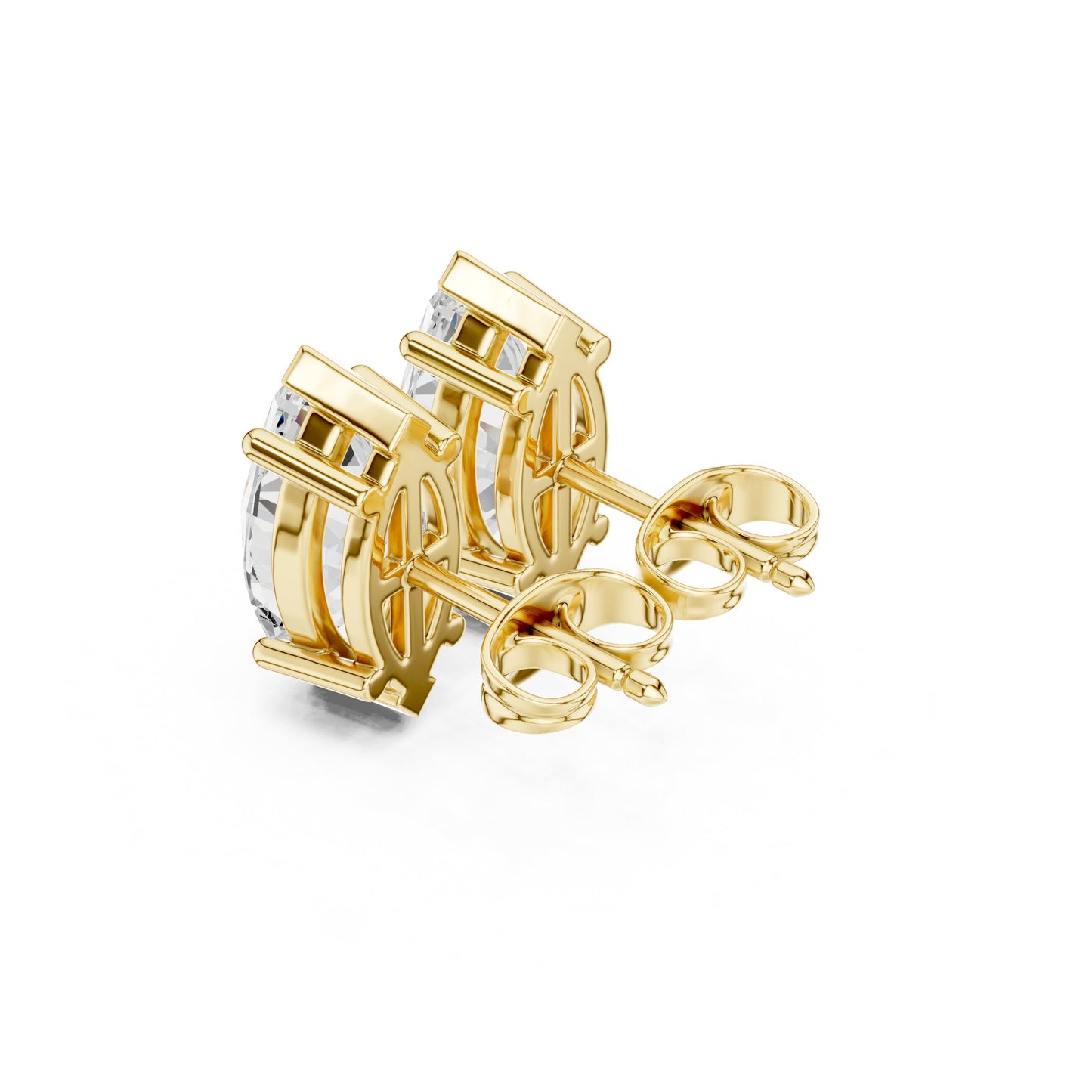 Mixed Shape Lab Grown Diamond Stud Earrings