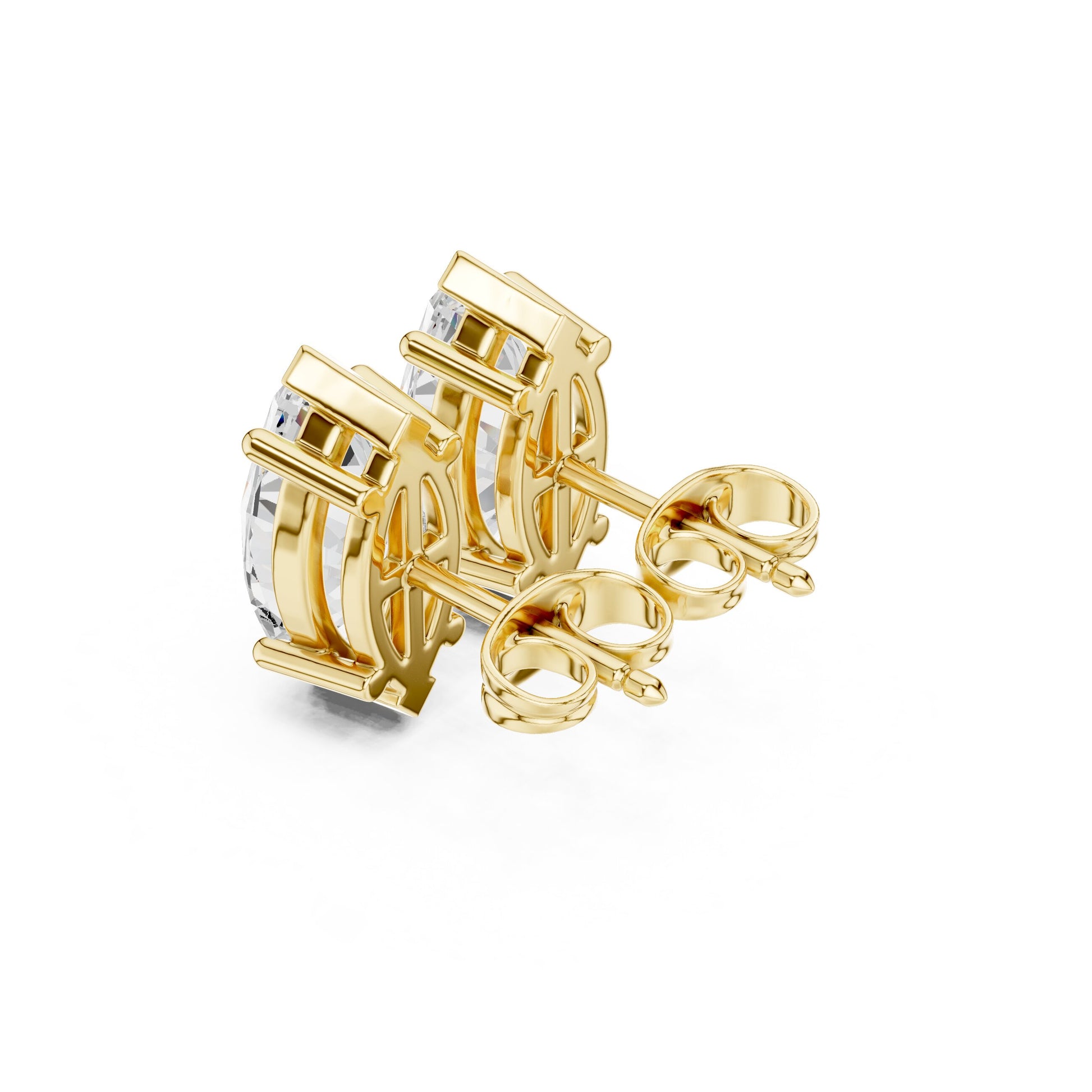 Mixed Shape Lab Grown Diamond Stud Earrings