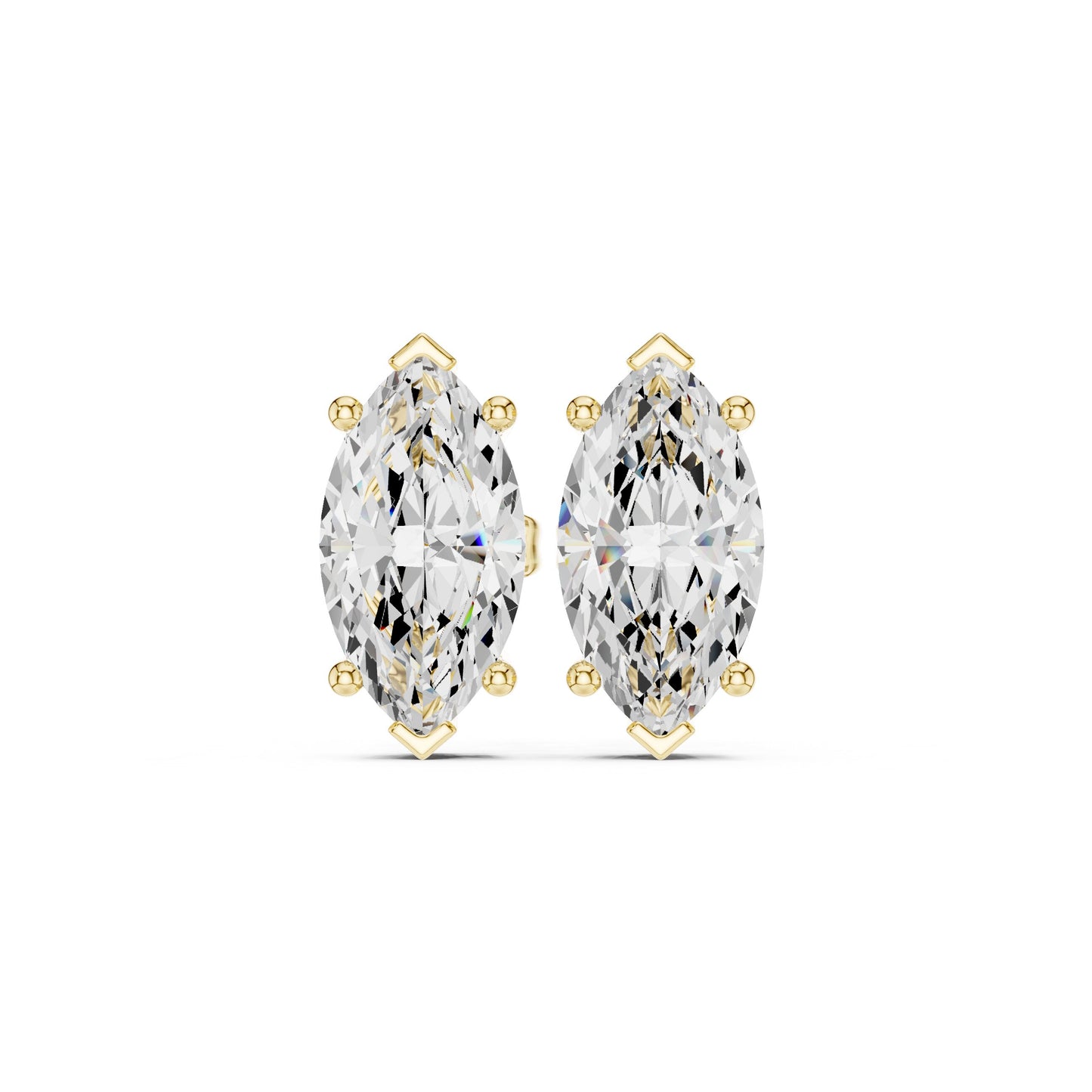 Mixed Shape Lab Grown Diamond Stud Earrings