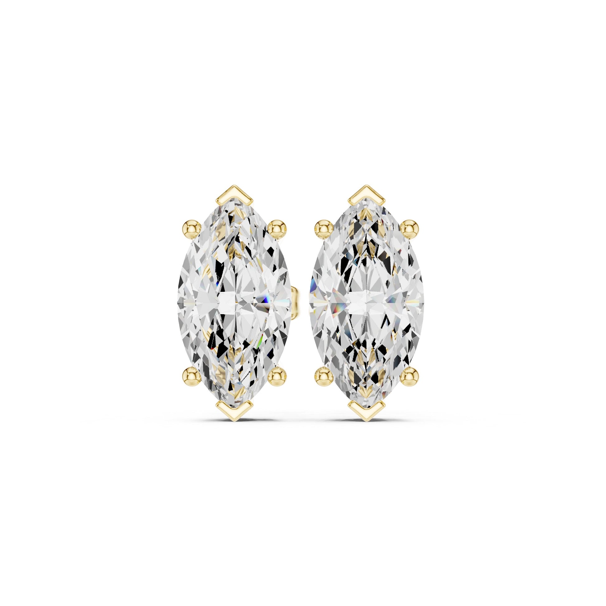 Mixed Shape Lab Grown Diamond Stud Earrings